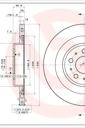 Remschijven Brembo 09.N446.11 Koopje