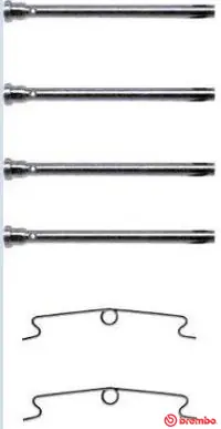 Rem montageset Brembo A 02 234 Finale Uitverkoop