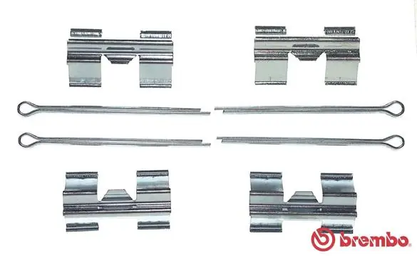 Rem montageset Brembo A 02 257 Gratis Retour