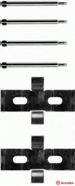 Rem montageset Brembo A 02 272 Authentiek