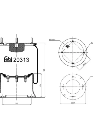Hete Deal Veerbalg Febi Bilstein 20313