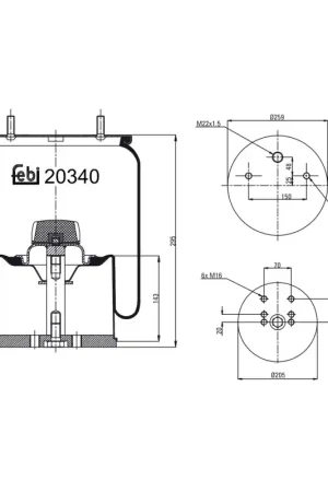 Veerbalg Febi Bilstein 20340 Trendy