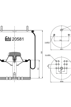 Veerbalg Febi Bilstein 20581 Betaalbaar
