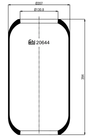 Direct Verzonden Veerbalg Febi Bilstein 20644
