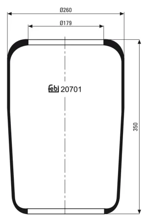 Veerbalg Febi Bilstein 20701 Superprijs