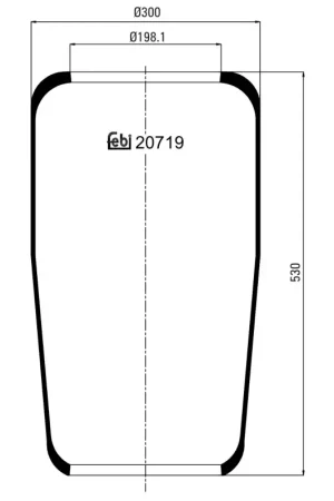 Veerbalg Febi Bilstein 20719 Authentiek