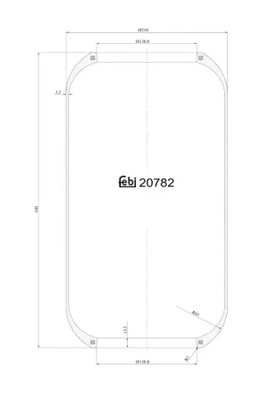 Dagaanbieding Veerbalg Febi Bilstein 20782