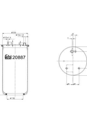 Voordeelprijs Veerbalg Febi Bilstein 20887