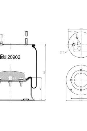 Veerbalg Febi Bilstein 20902 Nieuwe Collectie