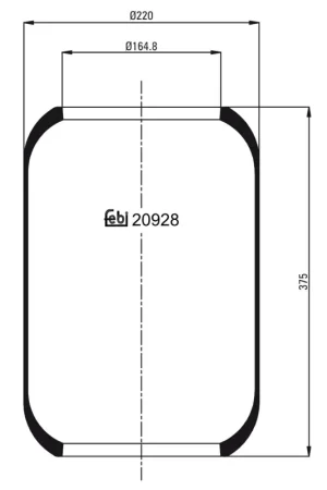 Koop Online Veerbalg Febi Bilstein 20928