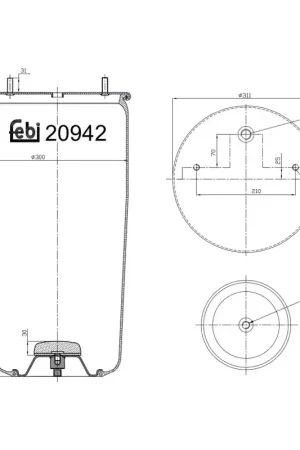 Veerbalg Febi Bilstein 20942 Merkproduct