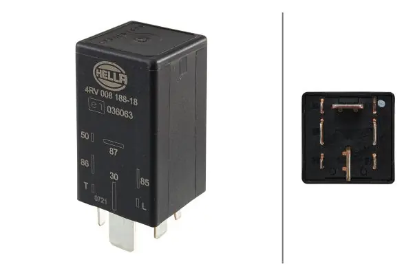Relais gloeitijd Hella 4RV 008 188-181 In De Mode