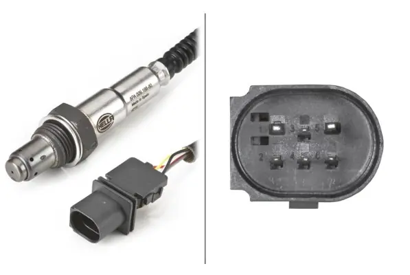 Express Levering Lambda-sonde Hella 6PA 009 166-801