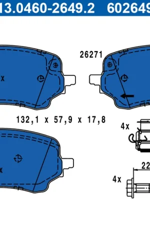 Express Levering Remblokset ATE 13.0460-2649.2