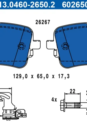 Remblokset ATE 13.0460-2650.2 Bestseller