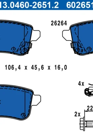Bulkbestelling Remblokset ATE 13.0460-2651.2