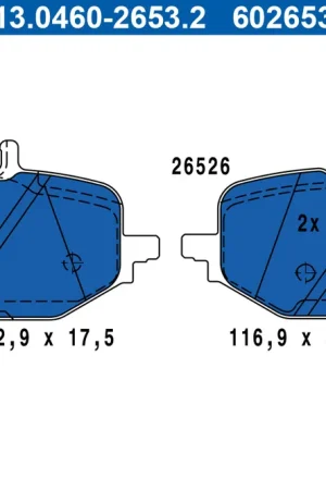 Remblokset ATE 13.0460-2653.2 Nieuw