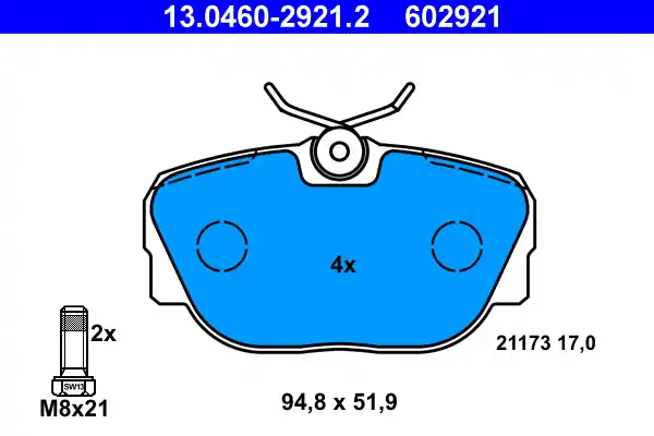 Budget Remblokset ATE 13.0460-2921.2