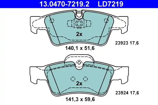 Bulkbestelling Remblokset ATE 13.0470-7219.2