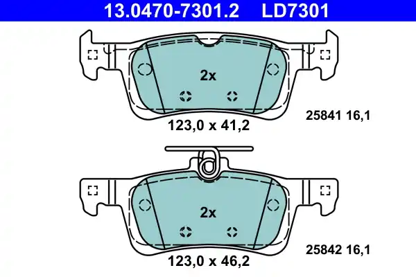 Remblokset ATE 13.0470-7301.2 Merkproduct