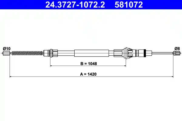 In De Mode Handremkabel ATE 24.3727-1072.2