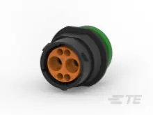 Superprijs HDP24-18-6PN-L017  - Receptacle HDP serie norm.seal thread.adapter L017 green