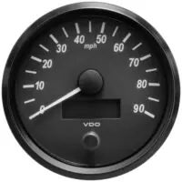 A2C3832900001 - VDO A2C3832900001 - VDO SingleViu Snelheidsmeter 90 Mph Zwart 80mm Groothandel