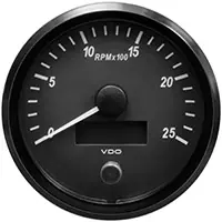 Wereldwijde Verzending A2C3832820001 - VDO A2C3832820001 - VDO SingleViu Toerenteller 2.500 RPM Zwart 100mm