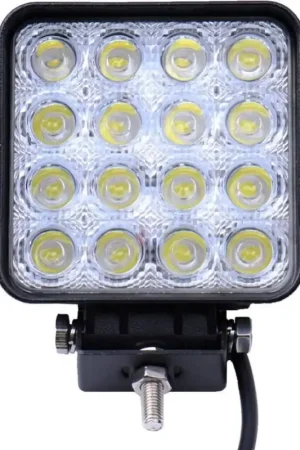 LAPS4816 - LED work lamp 16 LED - 3000 Effective Lumen - Square 10-30V Fabrieksprijs