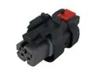 776522-2 - PLUG 2P 1 ROW GRY w\\/RED DIA WIRE SEAL Gecertificeerd