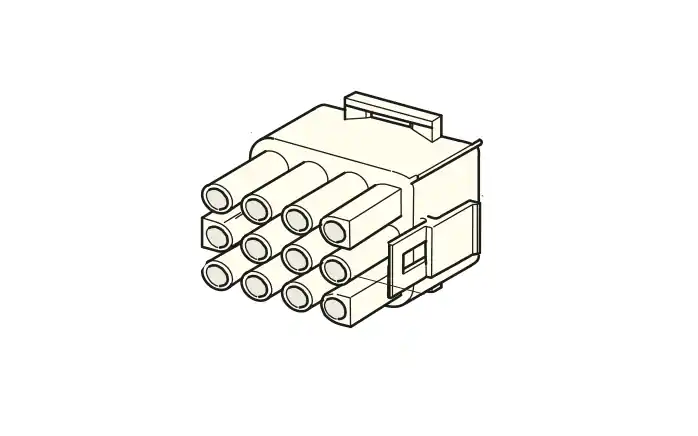 4426150 - Zk 10st Mate-N-Lock connector male 12p Direct Verzonden